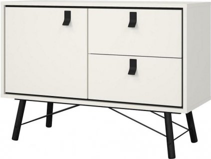Komoda RAIN 1D2S, bílá MAT