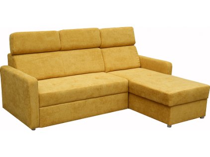 FONDUE NEW - MINI -UNI -sedací souprava látka  hořčicová Alfa 120 , kolekce" E"  (FE) (K250-E)