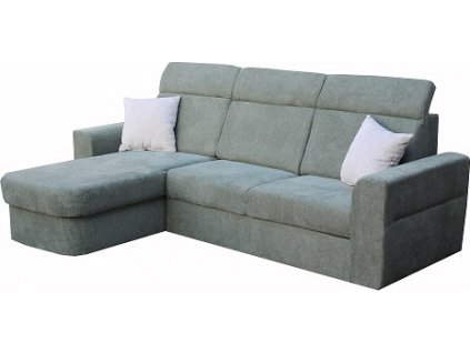 PALMARA NEW Pravá -sedací souprava, látka  Diosa 34 tmavě zelená/ polštáře 11 béžová (FE) kolekce - "E"  (K250)