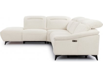 GALAXY S RELAXEM ELEKTRIKA - OSL+R+1+ REC 1BP - LEVÁ (GAPPA  s relaxem) sedací souprava , látka SMETANOVÁ  MISTERIO 03  kolekce (ST) - "STA" (K250-Z) NOVÁ LÁTKA