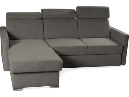 SANTORINI NEW - UNI - sedací souprava látka GRAFITOVÁ  -ARAGON 97 -(SLIM -UNI =2balíky) kolekce "MP" (K250)