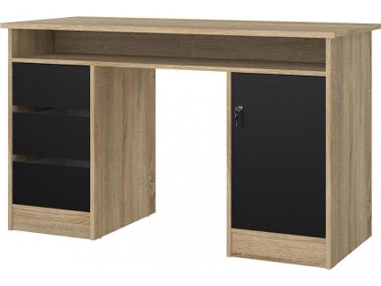 Psací stůl Felix 491 dub sonoma/černá
