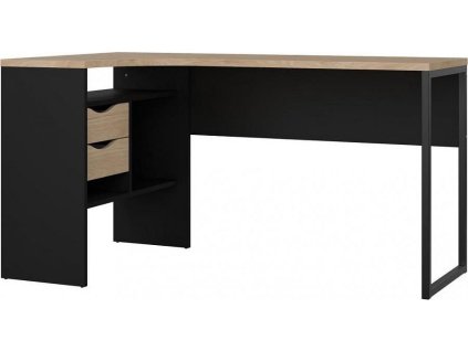 Rohový psací stůl Felix 118 černý mat/jackson hickory