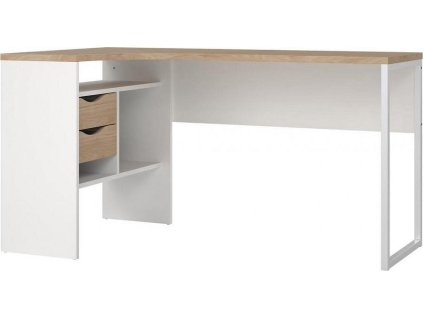 Rohový psací stůl Felix 118 bílá/jackson hickory