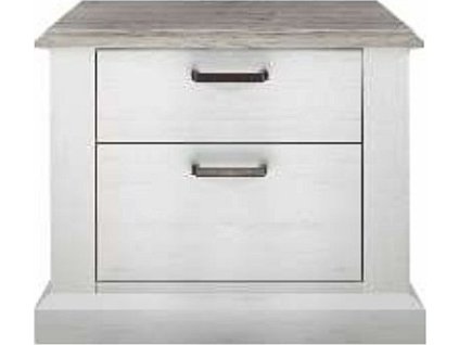 Noční stolek LIMA (Varianta bor/světle hnědo-šedá)