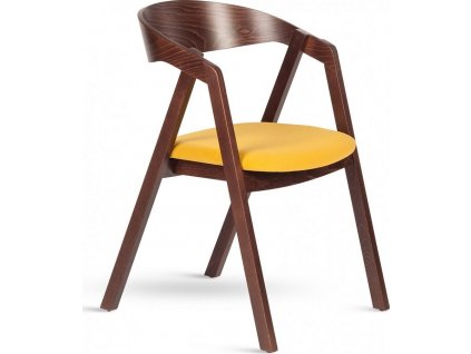 Křesílko GURU tm. hnědá látka (Odstín tm.hnědá, Sedák otaru červená 655)