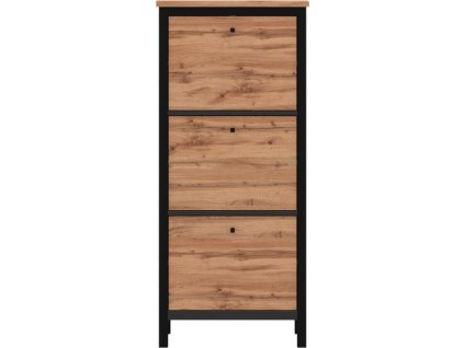 FLAME - BOTNÍK 3D- VÝKLOPNÝ - lamino Dub tacho/černá,(UG) (CHOS-BUT 3D=1balík)(K150) NOVINKA