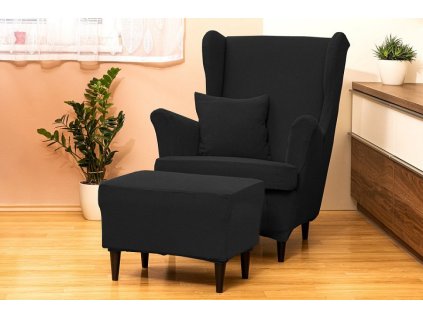 Potah na křeslo ušák s podsedákem Gisela