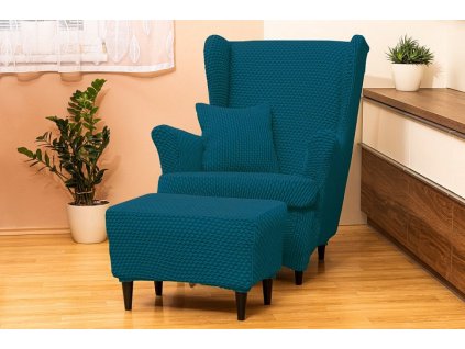 Potah na křeslo ušák s podsedákem Malaga