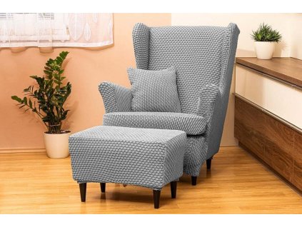 Potah na křeslo ušák s podsedákem Malaga