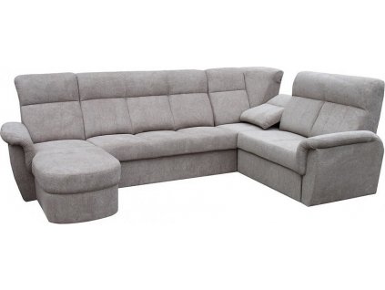 MODENA U Levá sedací souprava, látka HNĚDÁ Aragon 20 (FE) kolekce - "E"  (K250) NOVÁ AKČNÍ LÁTKA