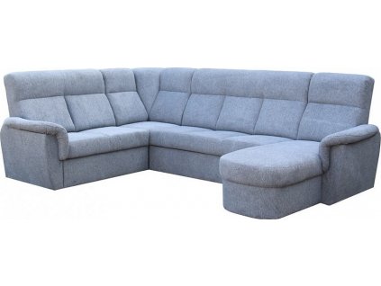 MODENA U Pravá sedací souprava, látka ŠEDÁ Aragon 90 (FE) kolekce - "E"  (K250-S) NOVÁ AKČNÍ LÁTKA