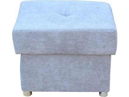 FONDUE MINI - TABURET - 55x55 látka Rosario 452 SVĚTLE ŠEDÁ - kolekce "FE" (FE) (K250) AKČNÍ LÁTKA