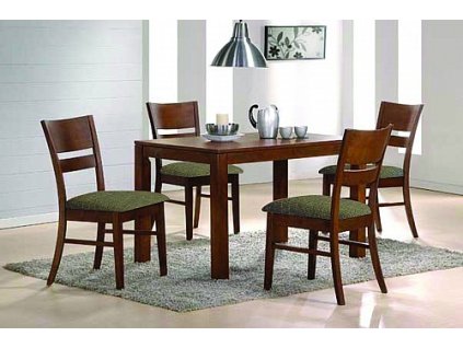 Jídelní set VAŠEK stůl + EDITA židle 4ks (Varianta Ořech / látka SH21)