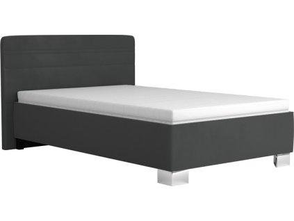 CINDY (SENDY=3BALÍKY) - dvoulůžko š.120 - Tmavě šedá Trinity 15, ortopedická matrace NELLY, polohovací rošt hlava/nohy,plynový píst kolekce "BL" (K250) NOVÁ LÁTKA