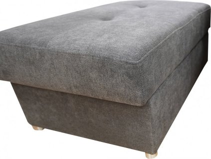 FONDUE II - TABURET přístavný obdélník 91 x 44 x 62 látka-  Alfa 20 ŠEDOHNĚDÁ - kolekce "FE" (FE) (K250-E)