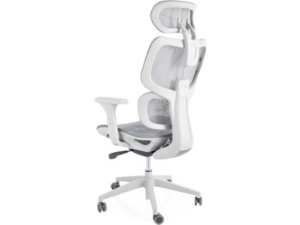 DAVE - ergonomické kancelářské křeslo - látka ŠEDÁ - nosnost 120kg (OBRDEVONSZ) (S) (K150) NOVINKA