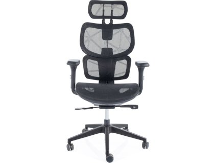 DAVE - ergonomické kancelářské křeslo - látka ČERNÁ - nosnost 120kg (OBRDEVONC) (S) (K150) NOVINKA