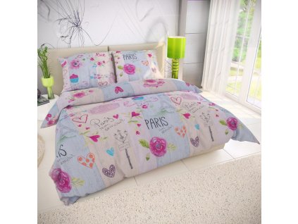 Povlečení Mon Amour (Velikost jednolůžko 140x200, 70x90 cm)