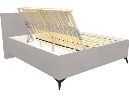 LUSIA 2 line  š.180 postel s úp a s rošty boční výklop-BEZ MATRACÍ -pouze korpus s rošty a up,látka BÉŽOVÁ PH 07 (PERFECT HARMONY 04) ,BEZ MATRACÍ- nohaSLC černá kolekce "FN" (JENISEJ 180-SKH2PNEU=3BALÍKY)(K250)NOVÁ LÁTKA