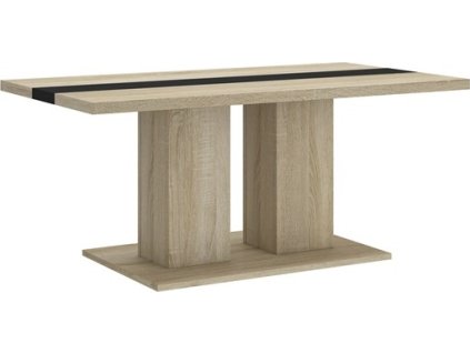 RIKOLA 2 - konferenční stolek, lamino Dub sonoma/Černá  (BOSTON SO10=1BALÍK) "LP" (K150)