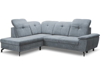 REBECA -Levá sedací souprava,látka TMAVĚ ŠEDÁ -ARAGON 90 , kolekce - "ST" (REMI=2balíky ) (K250) NOVINKA