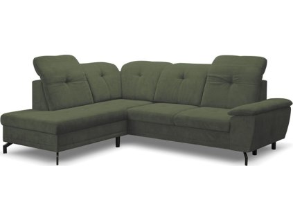 REBECA -Levá sedací souprava,látka OLIVOVÁ -ARAGON 39 , kolekce - "ST" (REMI=2balíky ) (K250) NOVINKA