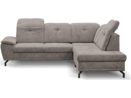 REBECA -Pravá sedací souprava,látka HNĚDÁ-ARAGON 20 , kolekce - "ST" (REMI=2balíky ) (K250) NOVINKA