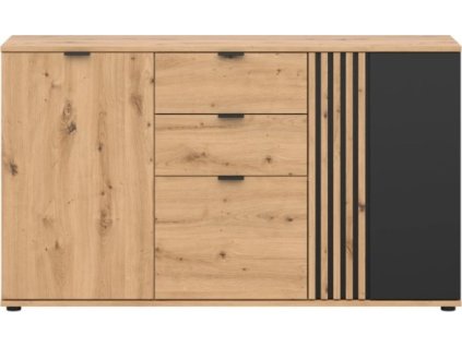 VABRES KOM3D2S dub artisan/černá   / 3BAL /