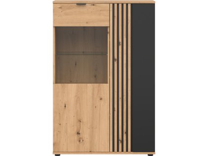 VABRES REG1D1W/90 dub artisan/černá   / 2BAL /