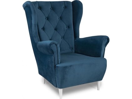 Relaxační křeslo ušák Selene K tmavě modrá
