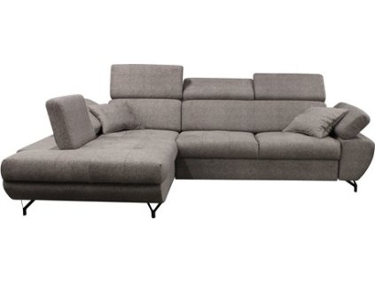 DABLIN CLASIC - Levá sedací souprava, látka HNĚDÁ - BUBBLE 4 (DREAM CLASIC=2 BALÍKY) (FI) - kolekce "F" (K250)NOVINKA