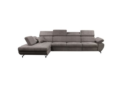 DABLIN MAXI - Levá sedací souprava, látka HNĚDÁ - BUBBLE 4 (DREAM MAXI =3 BALÍKY) (FI) - kolekce "F" (K250)NOVINKA