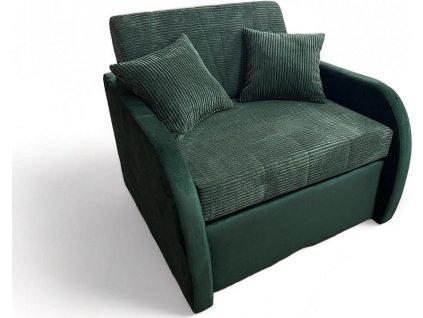 Rozkládací křeslo Jetta tmavě zelená