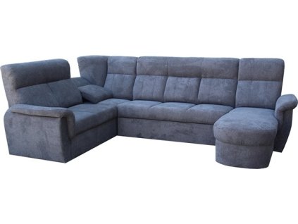 MODENA  U Pravá - sedací souprava látka GRAFITOVÁ - ARAGON 97 - kolekce "E" (FE) (K250) NOVÁ LÁTKA