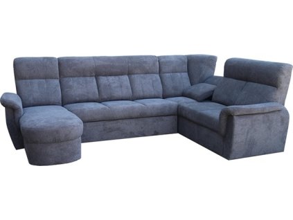 MODENA  U Levá - sedací souprava látka GRAFITOVÁ- ARAGON 97 - kolekce "E" (FE) (K250) NOVÁ LÁTKA