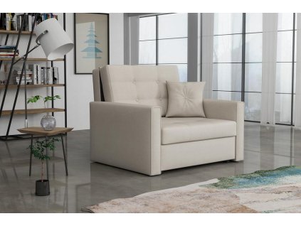 Rozkládací křeslo Vivian Lux I Soft krémová