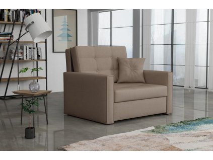 Rozkládací křeslo Vivian Lux I Soft světle hnědá