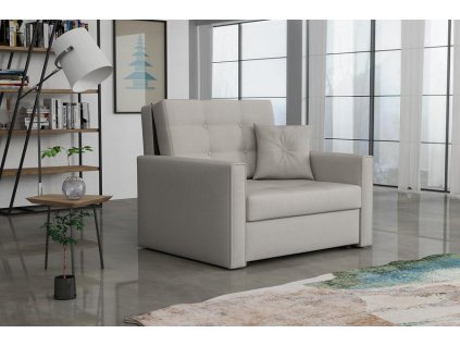 Rozkládací křeslo Vivian Lux I Soft světle šedá