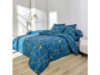 Povlečení Geoffroy s grafickým designem, bavlna (Velikost povlak na polštář 63x63 cm)