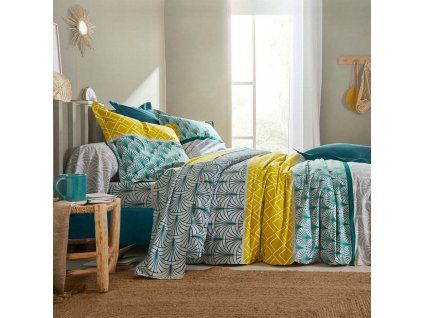 Povlečení Eddy s grafickým designem, bavlna (Velikost napínací prostěradlo 90x190 cm)