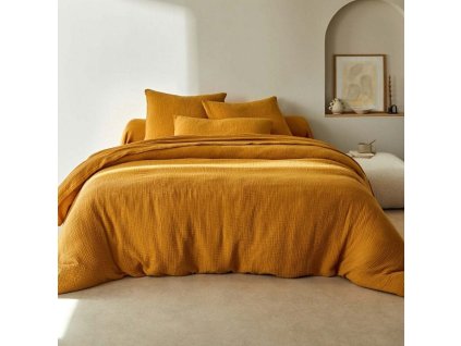 Jednobarevné povlečení z bavlněné gázoviny Colombine® (Velikost klasická plachta 180x290 cm)