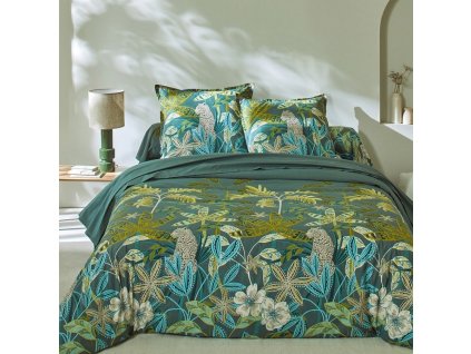 Bavlněné povlečení Gaia zn. Colombine®, s tropickým potiskem (Velikost povlak na přikrývku 140x200 cm)