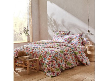 Povlečení Kelly s potiskem květin, bavlna (Velikost povlak na přikrývku 140x200 cm)