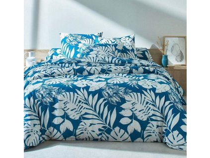 Povlečení Paddy s potiskem listů, bavlna (Velikost povlak na polštář 63x63 cm)