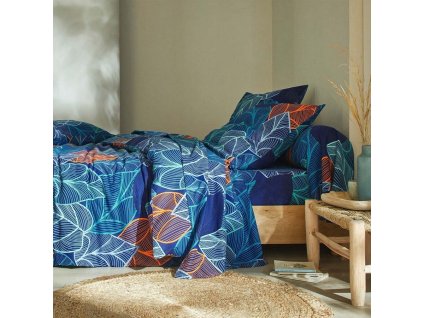 Povlečení Elsa s motivem listí, polycoton (Velikost napínací prostěradlo 90x190 cm)