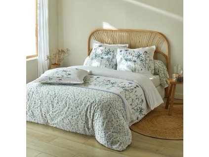 Povlečení Julie zn. Colombine®, bavlna, potisk herbář (Velikost napínací prostěradlo 90x190 cm)