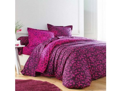 Povlečení Lístky, flanel (Velikost povlak na přikrývku 240x220 cm)