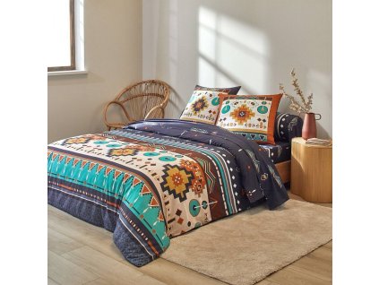 Bavlněné povlečení Mystik s potiskem (Velikost povlak na přikrývku 240x220 cm)