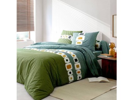 Bavlněné povlečení Hugo s grafickým designem (Velikost povlak na přikrývku 240x220 cm)